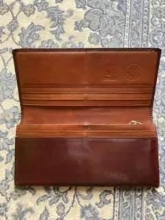 ORICE 手縫いレザー長財布 ブラウン