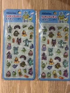◎早い者勝ち!!ディズニーぷくぷくシール 2点セット【モンスターズインク 】