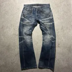 【archive】00s denim pants Y2K/グランジ/ダメージ