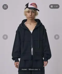 健*一様 OVERCOAT ジップアップ ブルゾン ネイビー ブラック 1 - メルカリ