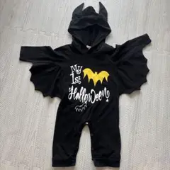 ハロウィンロンパース 80サイズ 黒