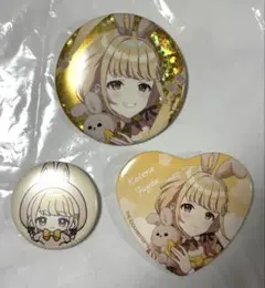 学園アイドルマスター GiGO 缶バッチ 特典 藤田ことね 3点