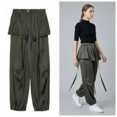 【TheOpen Product】 SATIN CARGO PANTS