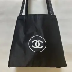 新品CHANELシャネル ノベルティ トートバッグ ブラック ココマーク大容量