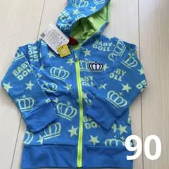 (80)ベビードール 総柄　長袖　パーカー