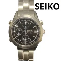 SEIKO クロノグラフ 腕時計 10BAR 動作未確認