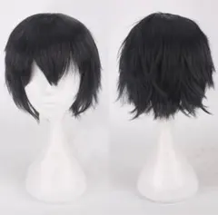 【ブラック】コスプレ ウィッグ ショートボブ  アニメ　黒 bのサムネイル