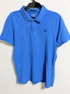 adidas originalsポロシャツ S ブルー