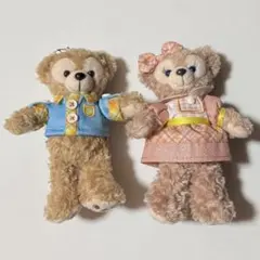 ディズニー ワンダフルフレンドシップ ぬいぐるみバッジ ダッフィー シェリーメイ