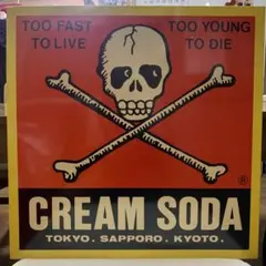 クリームソーダ　角プレート　ドクロのサムネイル