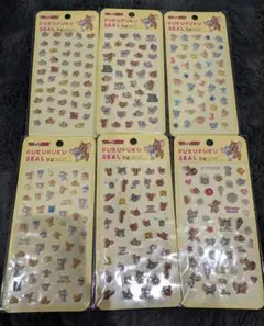 トムとジェリー　ぷくぷくシール　6枚セット