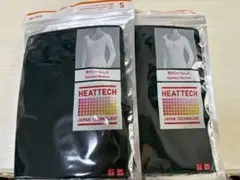 ユニクロ　ヒートテックUネック8分袖　ブラックSサイズ