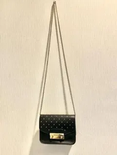 フルラ Julia ジュリア　ミニスタッズ ショルダーバッグ　ブラック