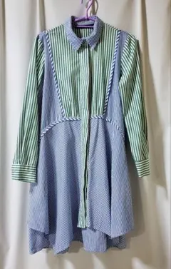 ZARA BASIC ストライプ長袖シャツのサムネイル