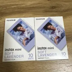 FUJIFILM instax mini Soft Lavender 2箱セット