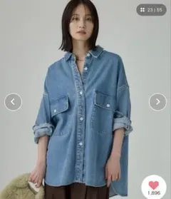 BABYLONE / バビロン デニム 長袖 シャツ ジャケット