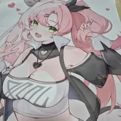 スターレイル⚠️ブローニャ女性キャラクター B2タペストリー モノクロ 