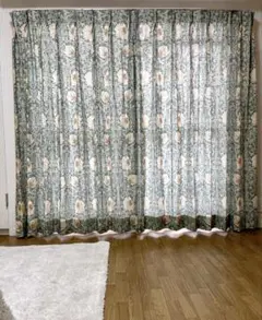 【定価18万】ウィリアムモリス ドレープカーテン 花柄のサムネイル