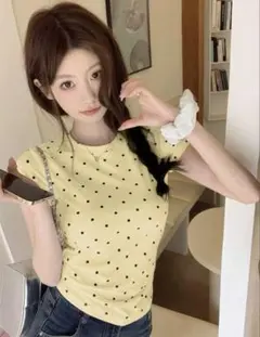 ドット　半袖　Tシャツのサムネイル