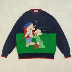 90S　イタリア製　LCEBERG×DISNEY　白雪姫　コットンニット