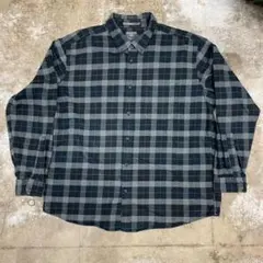古着 eddie bauer エディーバウアー チェックネルシャツ XL
