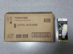 新品 TOSHIBA LED電球 LDT5L-G/S/40W 10個セット