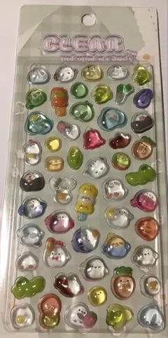 正規品 クリアぷくぷくキャンディ　シール 吉田産業　鳥　キャンディーシール