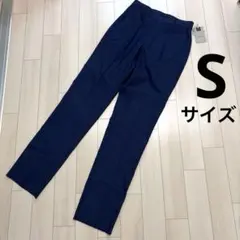 DoCLASSE 裏起毛 ストレッチ スラックス 切りっぱなし 濃紺 Sのサムネイル