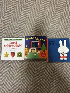 絵本 3冊　なかはどうなってるの？ ねんねしたらサンタさん ちいさなうさこちゃん