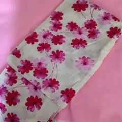 花柄 浴衣 ピンク系花柄 浴衣　白地 赤 ピンクSEIKOMATSUDA松田聖子