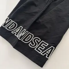 XLサイズ　今季完売品wind and sea ビッグロゴショーツ　黒　ブラック