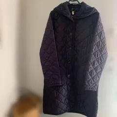 LAVENHAM 퍼플 퀼팅 재킷 38 라벤햄