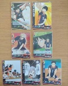 ハイキュー!! バボカ!! 影山 月島 山口 西谷 澤村 菅原 7枚セット売り