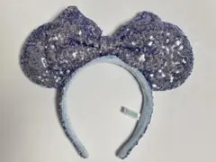 ディズニー カチューシャ(ミニー) スパンコール ブルー