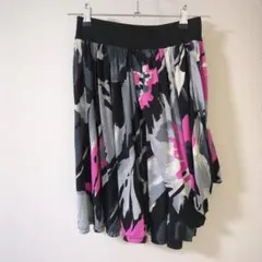 *MORGAN*フレアスカート 花柄 黒 ピンク グレーのサムネイル