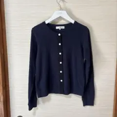 【T.Yamai Paris】ネイビー ボタン付きカーディガン 長袖