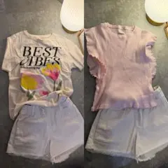 ZARAH&M等Tシャツ パンツ 9点セット女の子まとめ売り130cm140cm