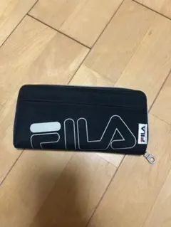 FILA 長財布 ブラック ラウンドファスナー