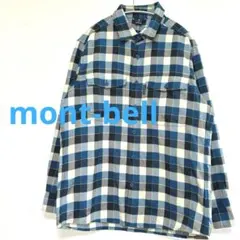 ★美品 モンベルmont-bell WIC.O.D.シャツ 吸水速乾 チェックSのサムネイル