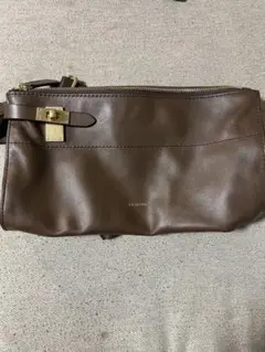 美品★ORSETTO★オルセット★ボディバッグ★ウエストポーチ★カーキ ORSETTO オルセット スマホポシェット ポーチ やぎ革 CAPRE 03