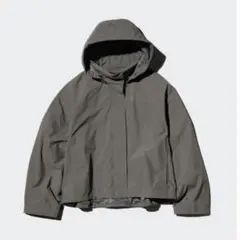 【美品】ユニクロ 2025 ウィンドプルーフスタンドブルゾン OLIVE XL