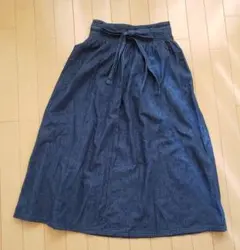 GU デニムロングスカート