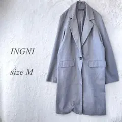INGNI チェスターロングコート Mサイズ グレー 通勤 アウター 1269のサムネイル