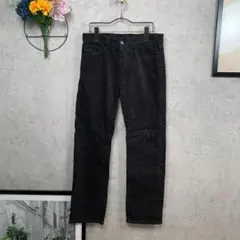 【美品】UNIQLO ストレートパンツ L グレー チェック レディース