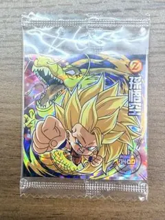 【未開封】ドラゴンボール　超戦士シールウエハース　孫悟空　W13-14