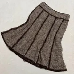 エポカ◇プリーツスカート ひざ丈 ウールシルクブレンド エレガント 上品 Ｍのサムネイル