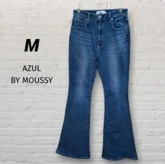 レディースハイウエストフレアデニムパンツ 【M】 ブーツカット インディゴのサムネイル