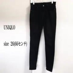 ....UNIQLO ユニクロブラック スキニージーンズ 26(w66)