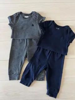 GAP baby半袖ロンパース＆ズボン　セットアップ①