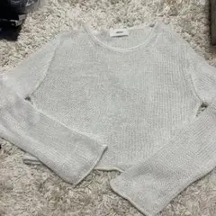 スタイルナンダ　シースルー　トップス　ショート　カーディガン